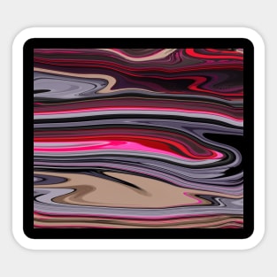 Dark colors Marble Waves effect Sticker